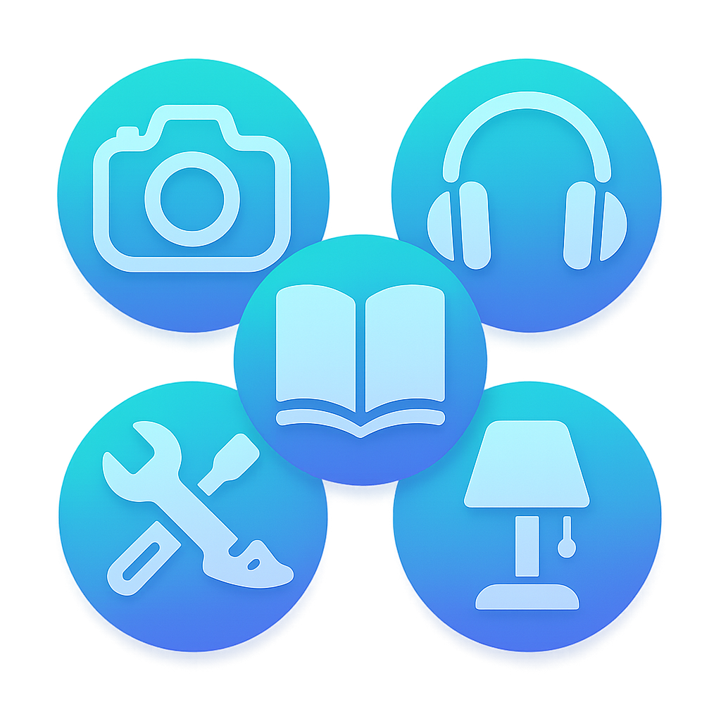 Wide range of products icon